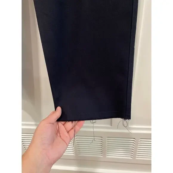 Nili Lotan Aida Wool-Blend Twill Pants in Blue - Picture 9 of 14